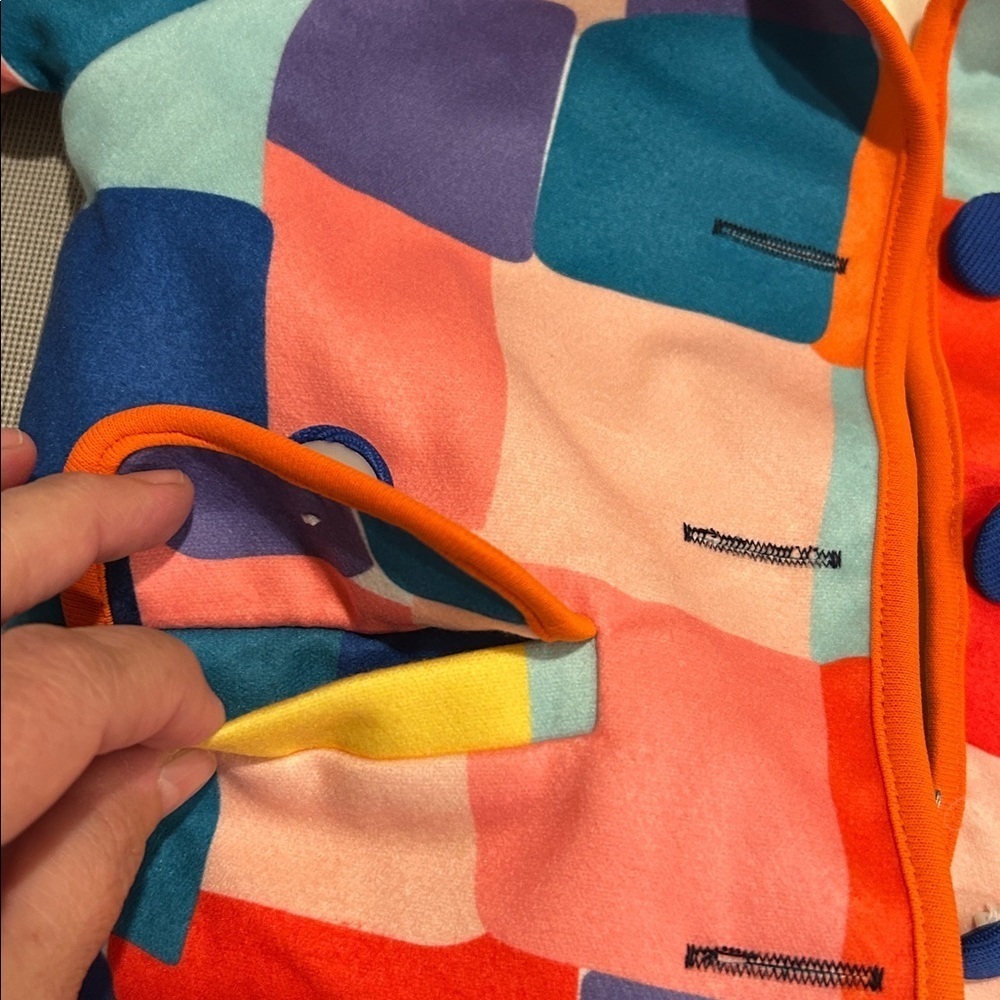 Mini BERNI Color Block Coat Childs size 3 to 4 years - Picture 12 of 13